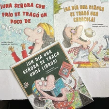 Un Dia Una Senora Se Traga Uno Caracola Set of 3 Paperback By Lucille Colandro