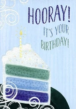 Hooray! It's Your Birthday - Birthday Greeting Card - 258C