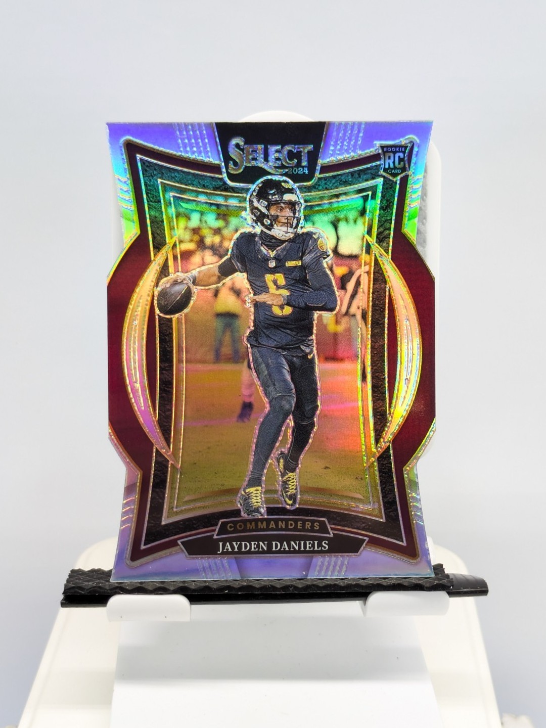 Jayden Daniels 2024 Panini Select #26 Silver Holo Prizm Die-Cut Rookie SP (RC)