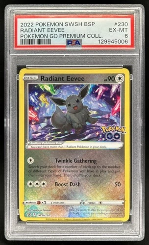 2022 Pokemon SWSH Black Star Promos Radiant Eevee 2022 #SWSH230 PSA 6