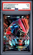 Pokemon Groudon EX Dark Explorers Full Art 106/108 PSA 7