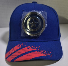 Marvel Captain America Blue/Red Snapback Hat Cap One Size