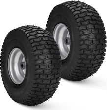Mower Front Tires w/Rim 15x6.00-6", 3" Centered Hub, 3/4" Greased Bushing,... 