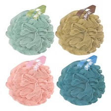 4 Pack Shower Loofah Sponge, 60G Bath Sponge,Exfoliate, Cleanse, Soothe Skin