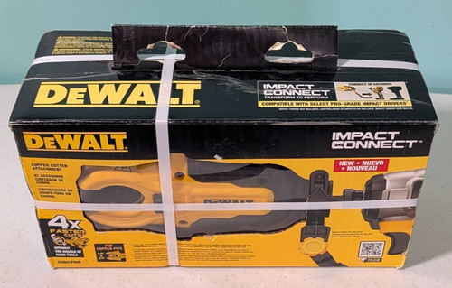 DEWALT IMPACT CONNECT Copper Pipe Cutter Attachment DWACPRIR 1/2 To 3/4" New NIB