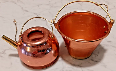 Vintage Copper Ornament ,Tea Kettle / Pot / Bucket