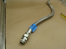 STAINLESS STEEL BRAIDED HOSE 22" LONG  ONE MALE ONE FEMALE FITTING