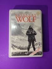Never Cry Wolf Betamax Beta Betacord Video Cassette Tape w Clamshell Case
