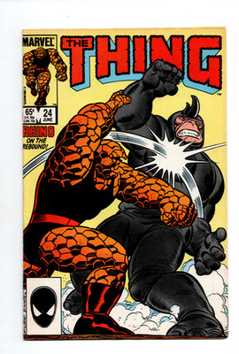 THE THING #24 Vol. 1 KEY Issue Marvel Comics 1985 Sleeved & Boarded