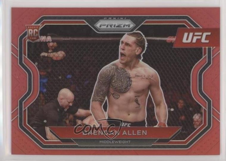 2021 Panini Prizm UFC Red Prizm 45/275 Brendan Allen #134 Rookie RC