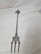 Vintage Brass Horse Head Fireside Toasting Fork Long Handled Bread Crumpet Fork