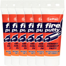 Carplan Fire Putty Exhaust System Assembly Jointing Paste Boiler Sealant 120g x6