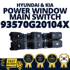 GENUINE OEM Hyundai Kia Power Window Main Switch Assy 93570G20104X