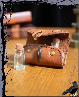 Mittelalter Larp Tasche -  Trankhalter für 2 Flaschen  Epic Armoury