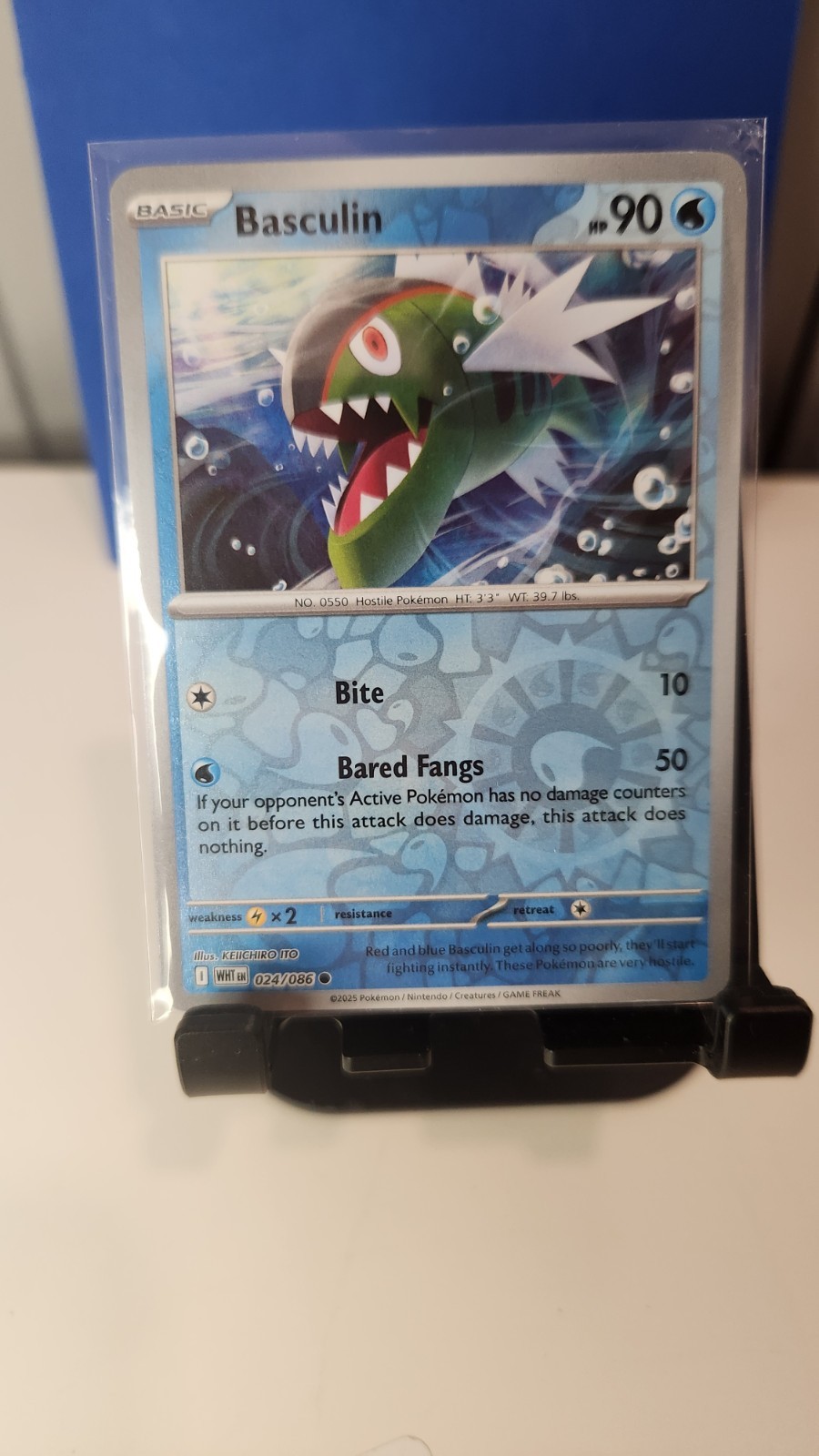 2025 Pokemon Card BASCULIN 024/086 Reverse Holo SV: White Flare