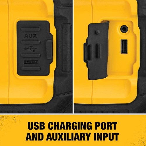 20V MAX Cordless Heavy-Duty Jobsite Bluetooth Dual Compact Speaker Tool Only - Picture 8 of 12
