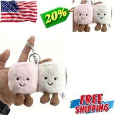 Bathrobe Bear Cake and Rabbit Plush Toy Backpack Charm Cartoon Plush