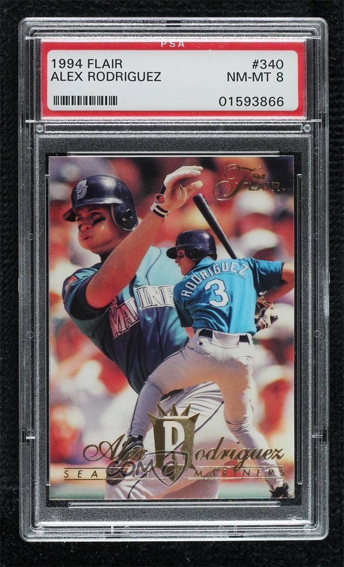 1994 Flair Alex Rodriguez #340 PSA 8 2jg