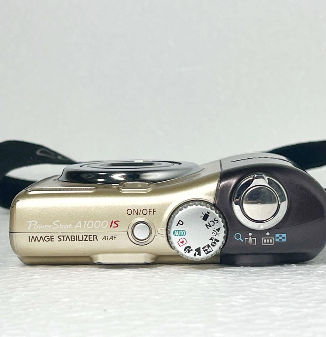 Canon PowerShot A1000 IS 10MP Compact Digital Camera 4x Zoom Gold