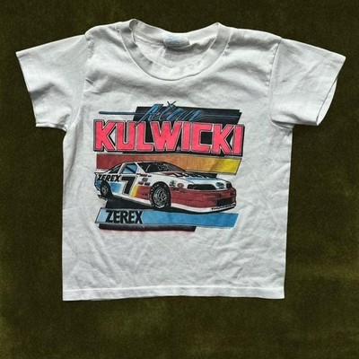 Vintage 1980s Alan Kulwicki NASCAR Zerex BABY TEE T-Shirt - Modern XXS/XS