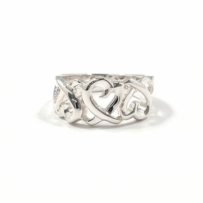 Tiffany & Co. Silver Paloma Picasso Heart Ring US 5 925 Current Style