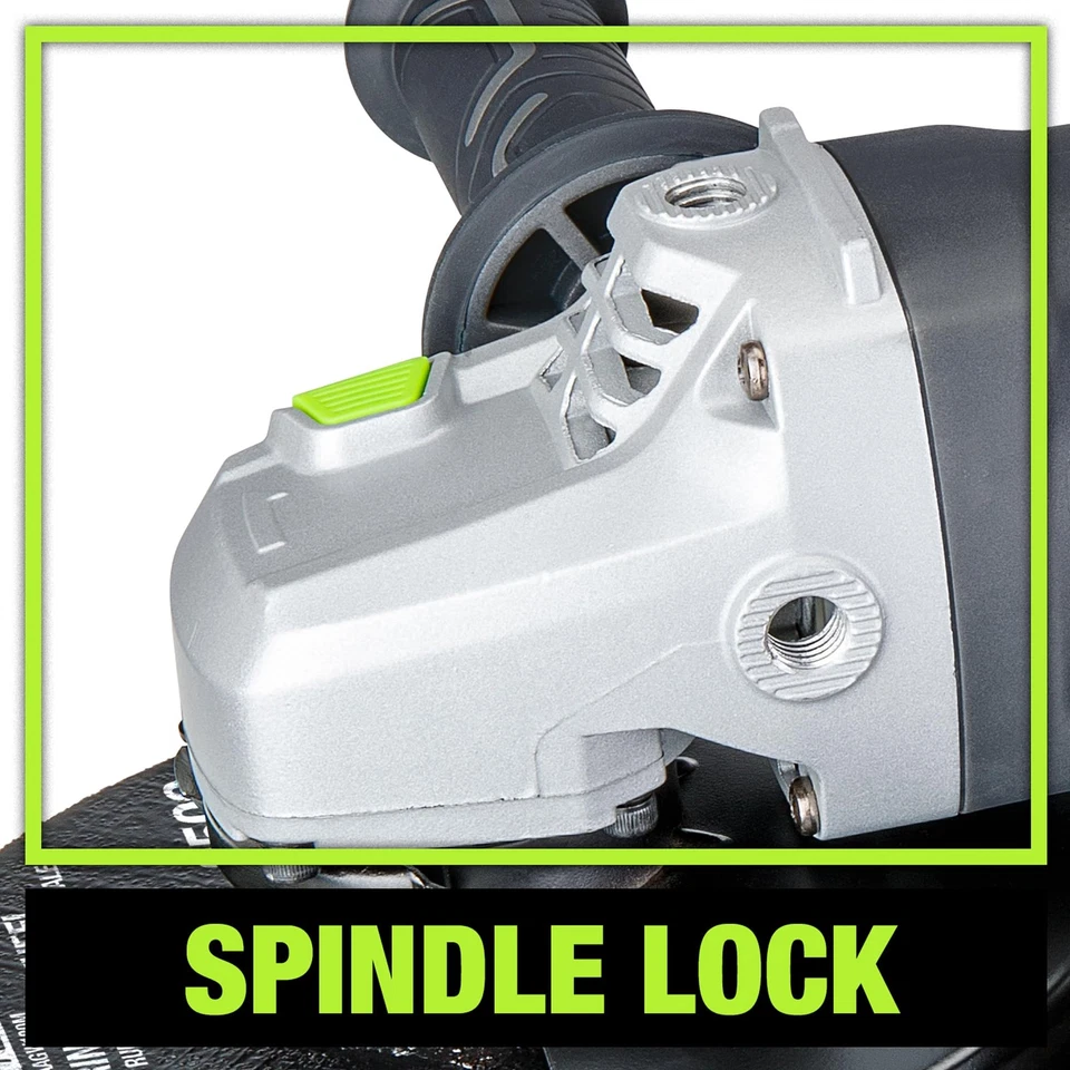 Amoladora angular 15 amperios 7 pulgadas 8.500 RPM con cable con mango lateral de 3 posiciones, rueda... Foto 3 de 4