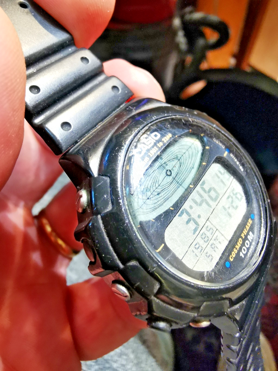 casio cosmo phase cgw-50 works vintage mens watch 1980s for sale