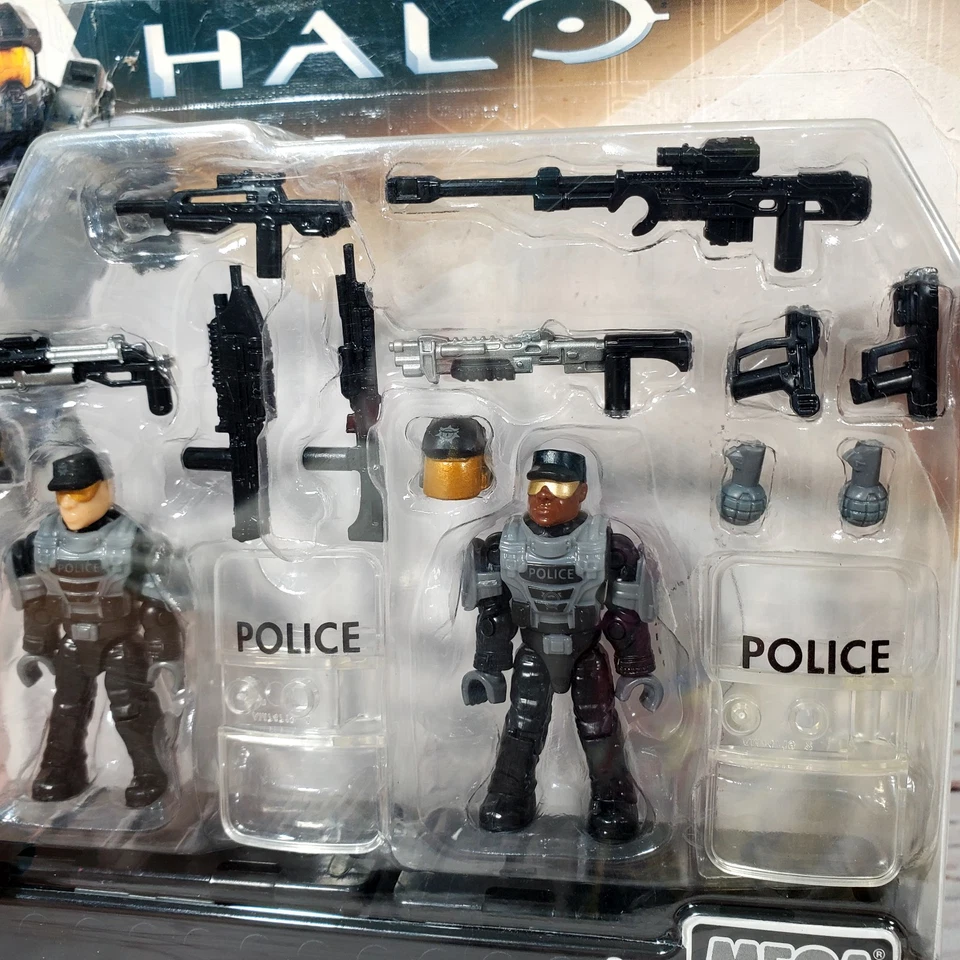 Halo Mega Bloks NMPD Police Customizer Pack Brand CNC96 RARE - Image 4 of 4