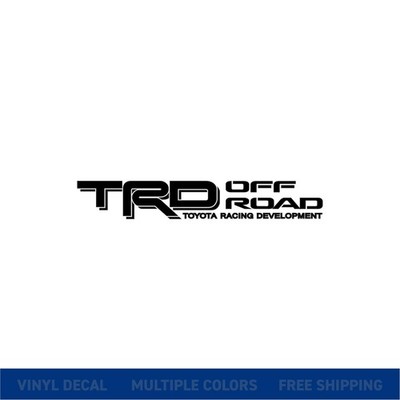 TRD Off Road Vinyl Decal Sticker Toyota Racing Development - xColors & Sizes