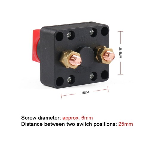 New Portable Battery Disconnect Switch Light weight Off Switch 100A 100M Boat - Picture 5 of 12