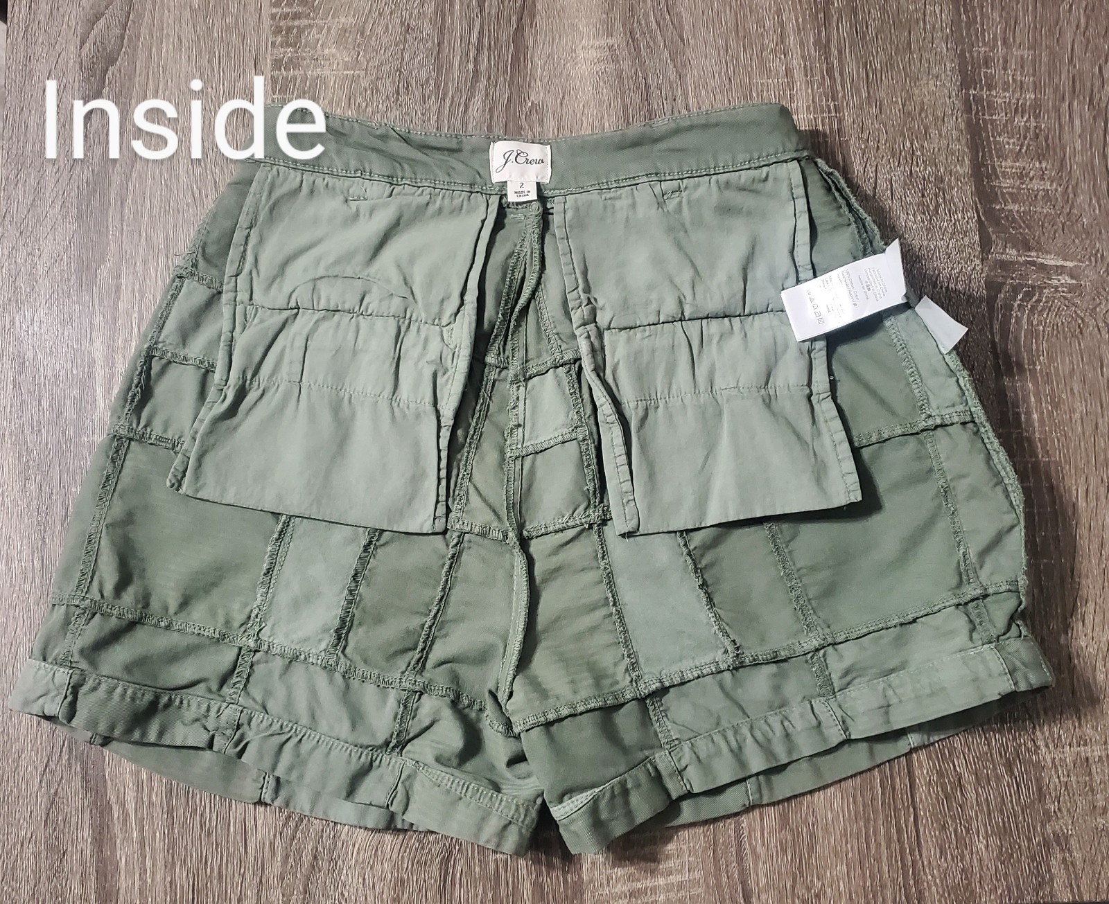 J.Crew Size 2, D-ring Patchwork Short Cuffed Pre-… - image 17