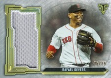 2020 Topps Triple Threads Rafael Devers Triple Threads Single Jumbo Relic 36 /35