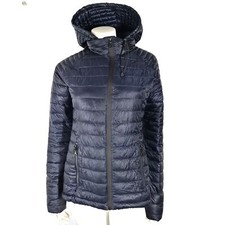 Pajar Women's Aurora Lightweight Puffer Jacket Packable Mid-length Navy Blue S