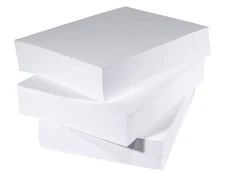 White Premium Double Sided Cover Semi-Gloss Cardstock 80lb 8.5"- 11" 750 Sheets
