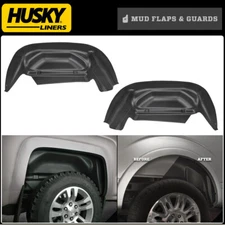 Husky Liners 79011 Rear Wheel Well Guards for Chevy Silverado 1500 2500HD 3500HD