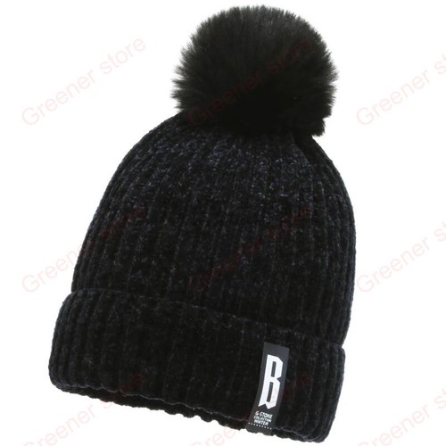 Cap & Golves Women Knitted Bobble Hat Ladies Kids Beanie Warm Winter Pom Woolly - Picture 36 of 37
