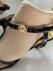 Michael Michael Kor’s Vintage Y2K T Strap Black Patent Jet Set Sling Sandals, 8 — photo 3