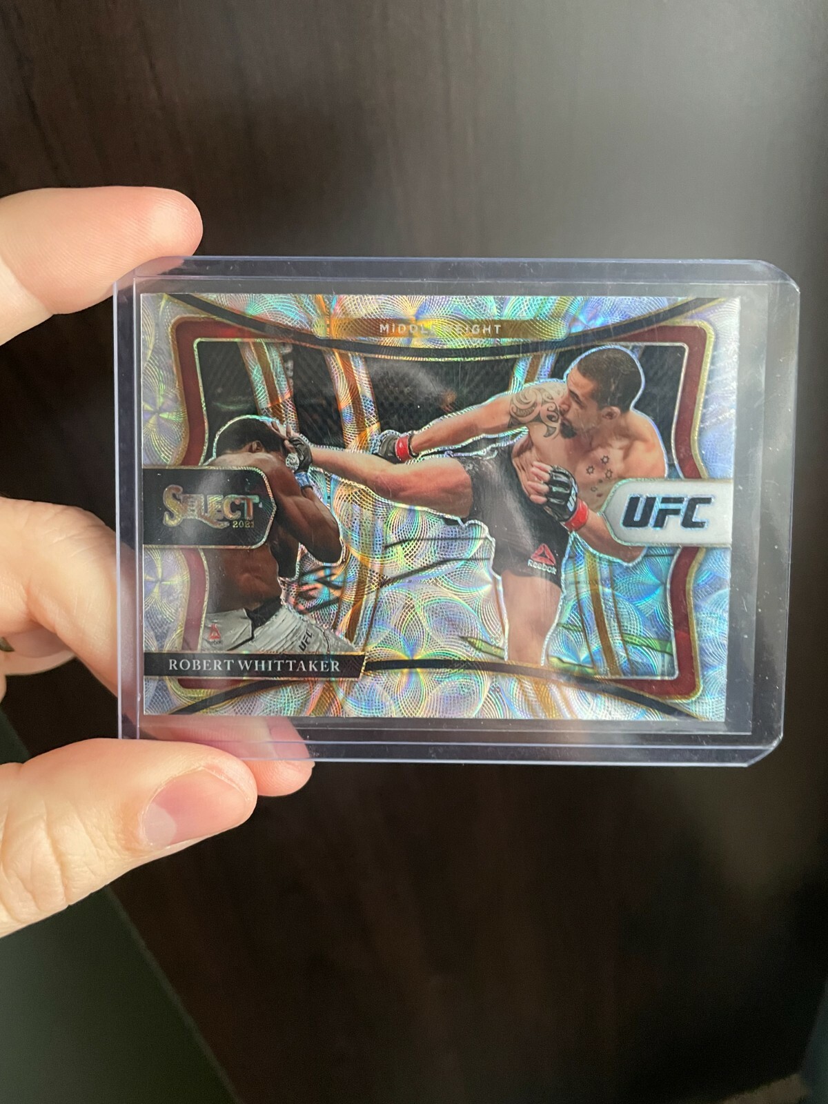 Robert Whittaker Premier Level Scope Prizm - 2021 Panini Select UFC #107