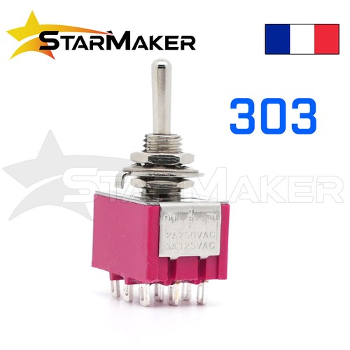 MTS Hebelschalter 6mm - 3 Stromkreise 9 Pin Inverter - 2 oder 3 Positionen - Bild 7 von 8