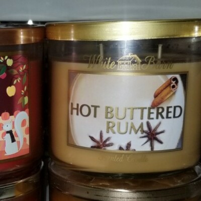 Bath and Body Works Vela de 3 echas White Barn Chapagne Toast, 14.5