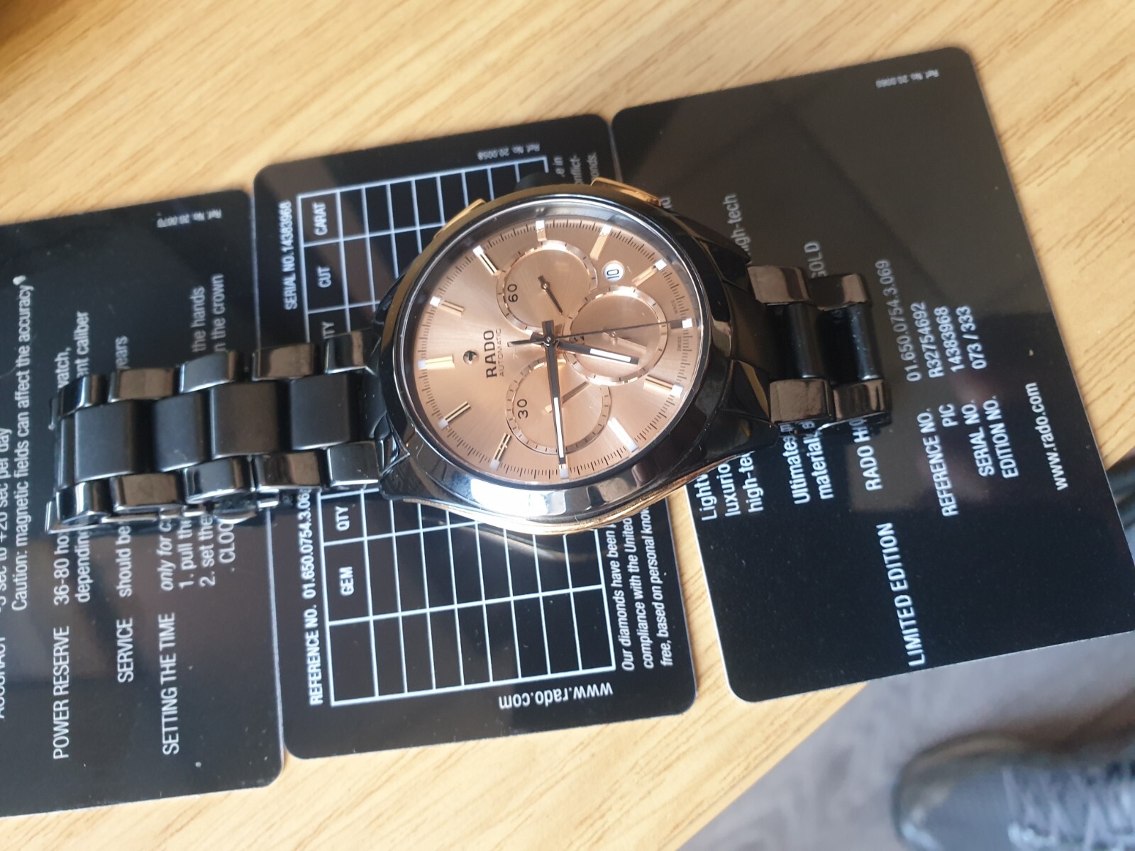 Rado HyperChrome Chronograph Automatic Rose Gold … - image 8