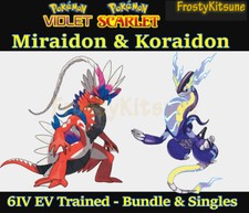 6IV Miraidon Koraidon Hyper Trained Non-Shiny Pokemon Scarlet Violet
