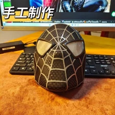 Spiderman 1:1 Tobey Maguire Hood Mask 3D Headwear Adult Wearable Red/BL Gifts