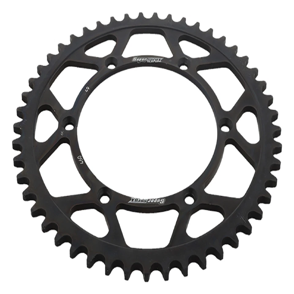New Supersprox Rear Steel Sprocket Black 49T For Kawasaki 250 KX 82-07 KX 250F Foto 3 de 4