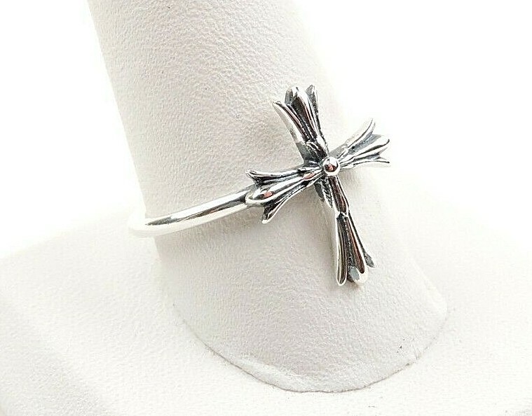 Sterling Silver Stackable Cross Ring - Free Gift Packaging | eBay