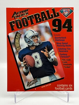 1994 Action Packed Football 24KT Gold Promo Jumbo Card #1 Troy
