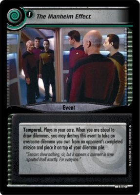 Star Trek 2E: The Manheim Effect [Moderately Played] Call to Arms 2E STCCG Decip