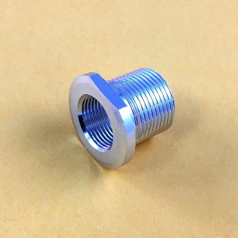 2021 NEW Thread Convert 1/2x28 Thread to 5/8x24 Silver Aluminum Muzzle ...