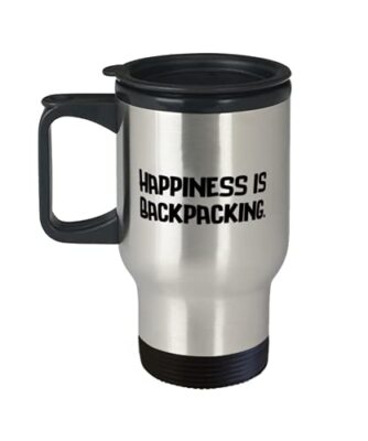Love Backpacking s, Happiness is Backpacking, Birthday Travel Mug | eBay