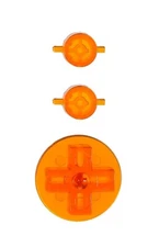 Nintendo NES-004 Controller Buttons Replacement [Transparent Oranage]